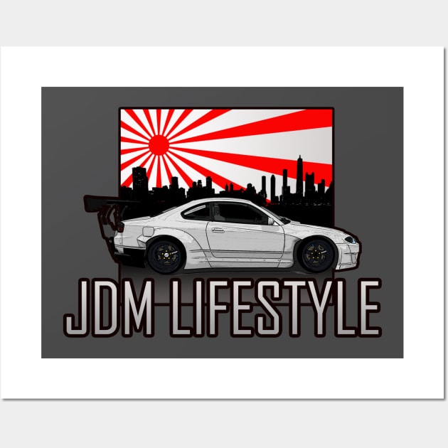 Nissan Silvia s15 Rocket Bunny Wall Art by JDMzone